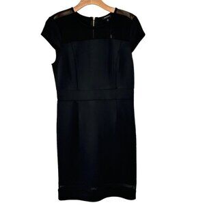 Spence womens Dress Size 10 Black scuba knit cap sleeve career new